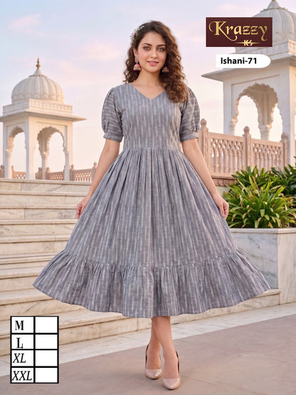 Ishani Krazzy 2807 Kanha Ikkat One Piece Wholesaler India