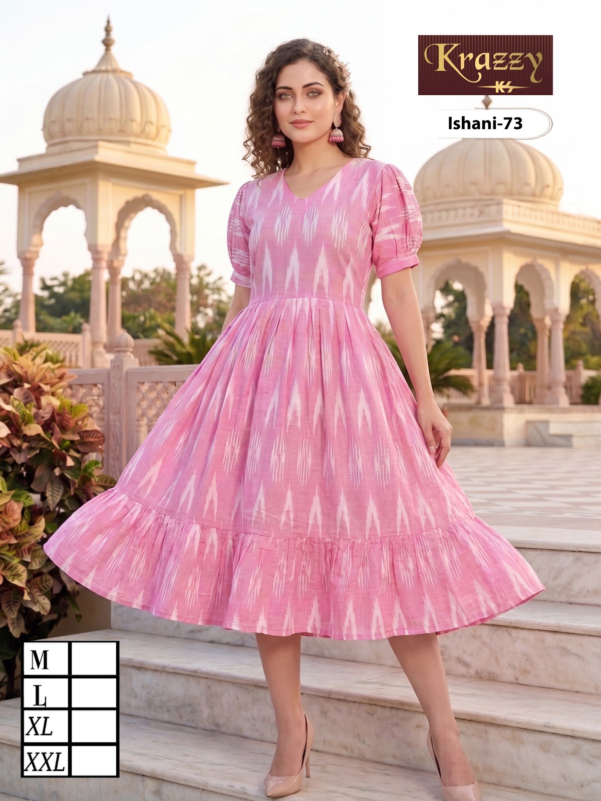 Ishani Krazzy 2807 Kanha Ikkat One Piece Wholesaler India
