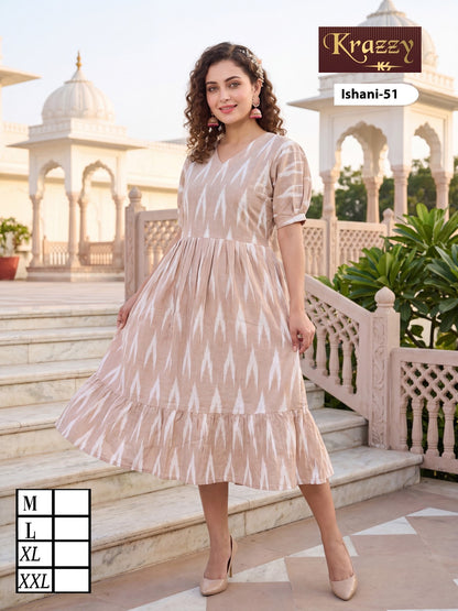 Ishani Krazzy 2807 Kanha Ikkat One Piece Wholesaler India
