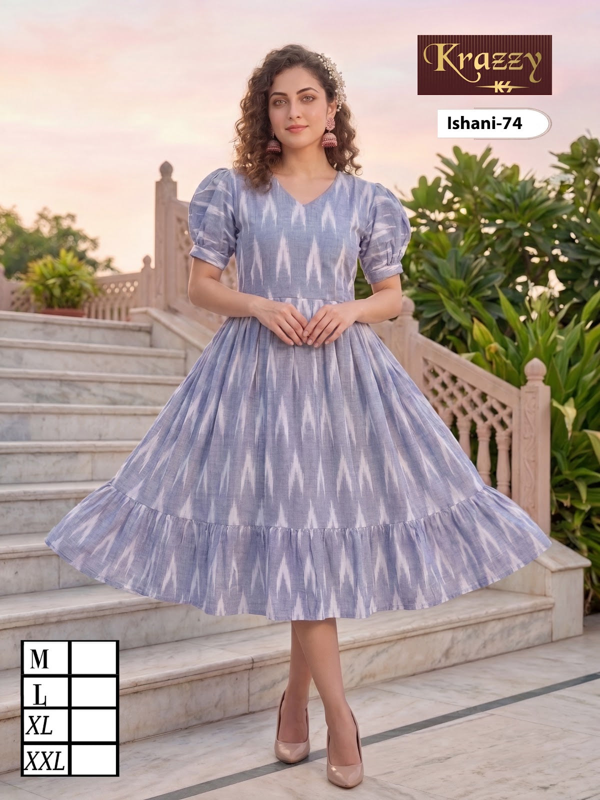 Ishani Krazzy 2807 Kanha Ikkat One Piece Wholesaler India