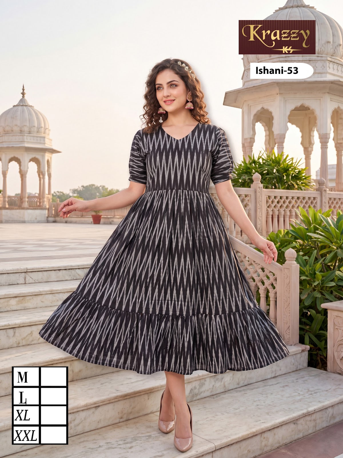 Ishani Krazzy 2807 Kanha Ikkat One Piece Wholesaler India