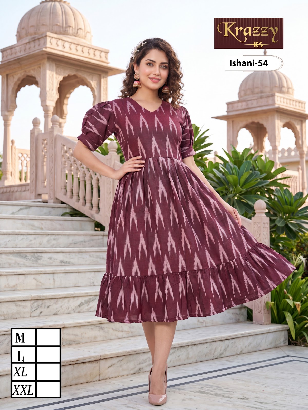 Ishani Krazzy 2807 Kanha Ikkat One Piece Wholesaler India