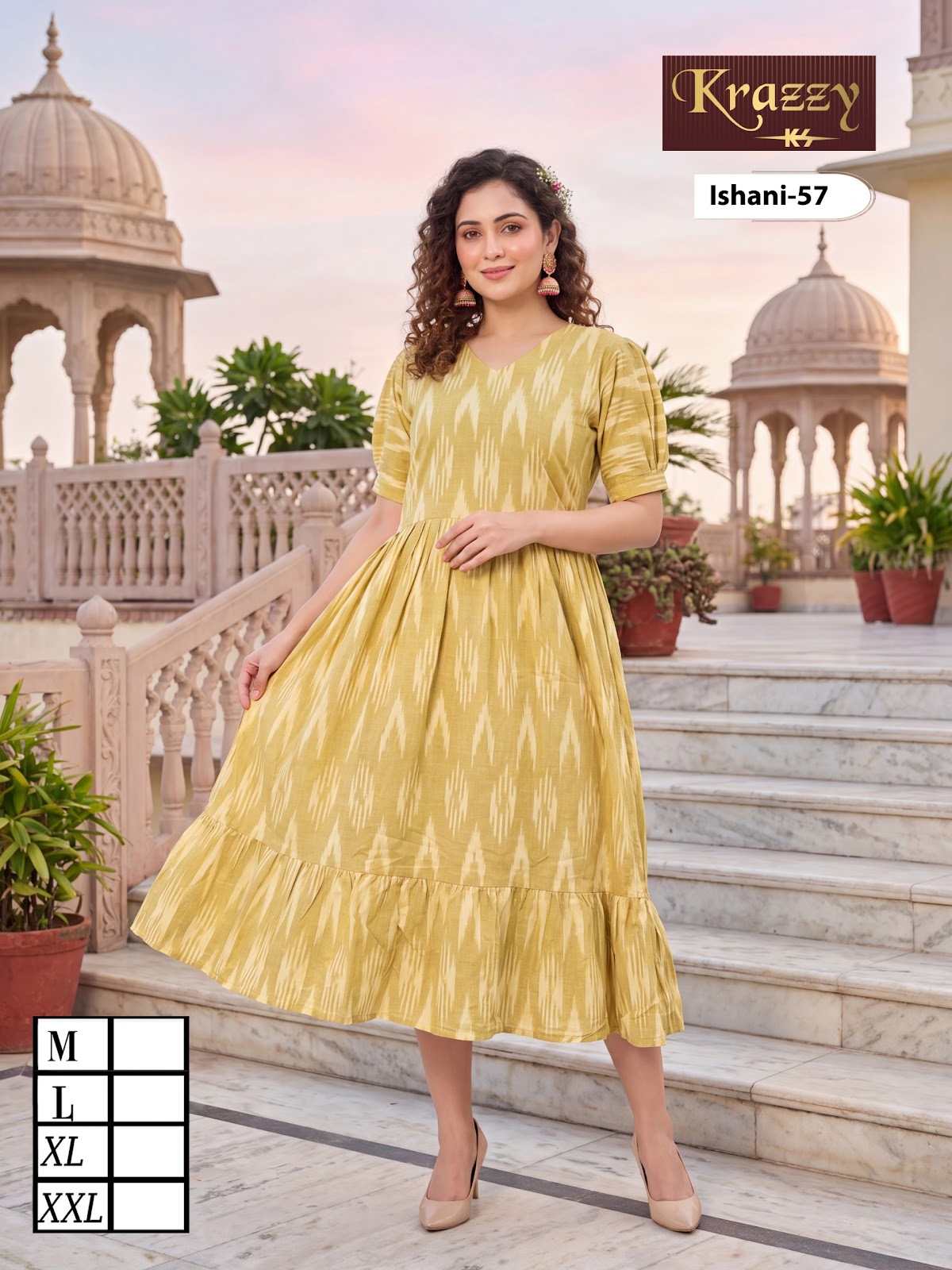 Ishani Krazzy 2807 Kanha Ikkat One Piece Wholesaler India