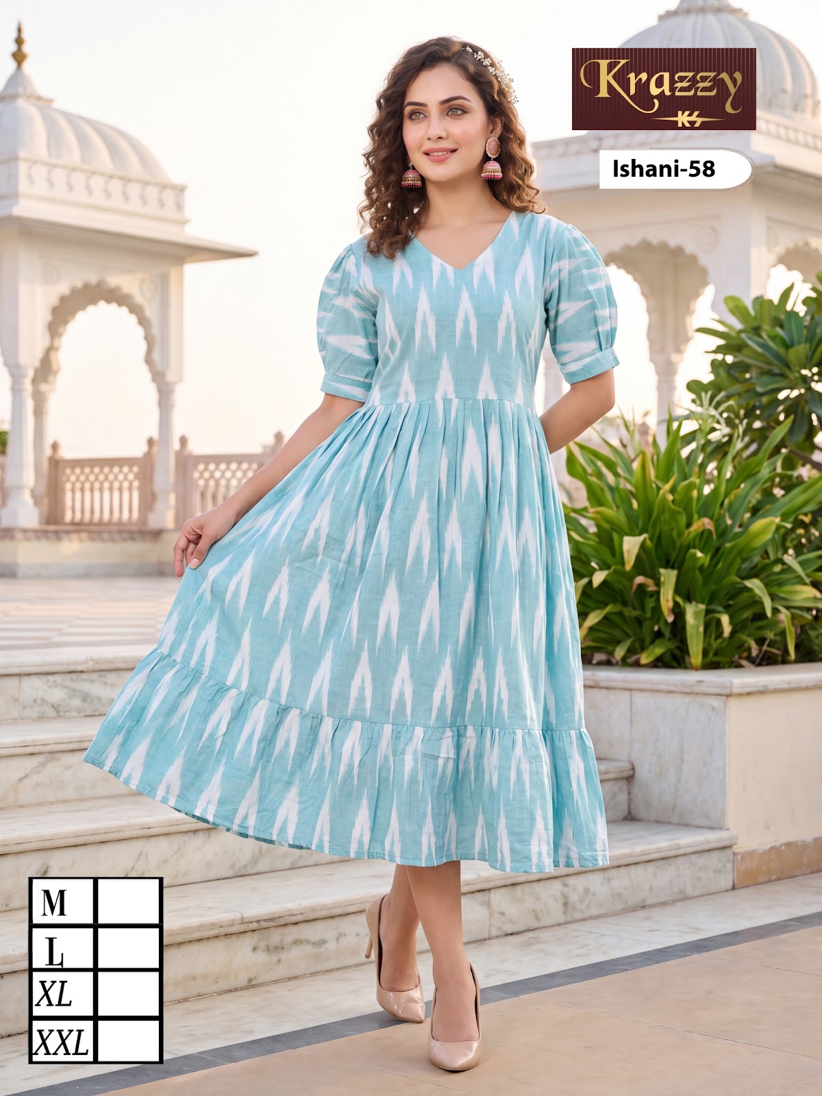 Ishani Krazzy 2807 Kanha Ikkat One Piece Wholesaler India