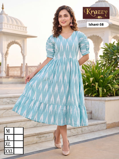Ishani Krazzy 2807 Kanha Ikkat One Piece Wholesaler India
