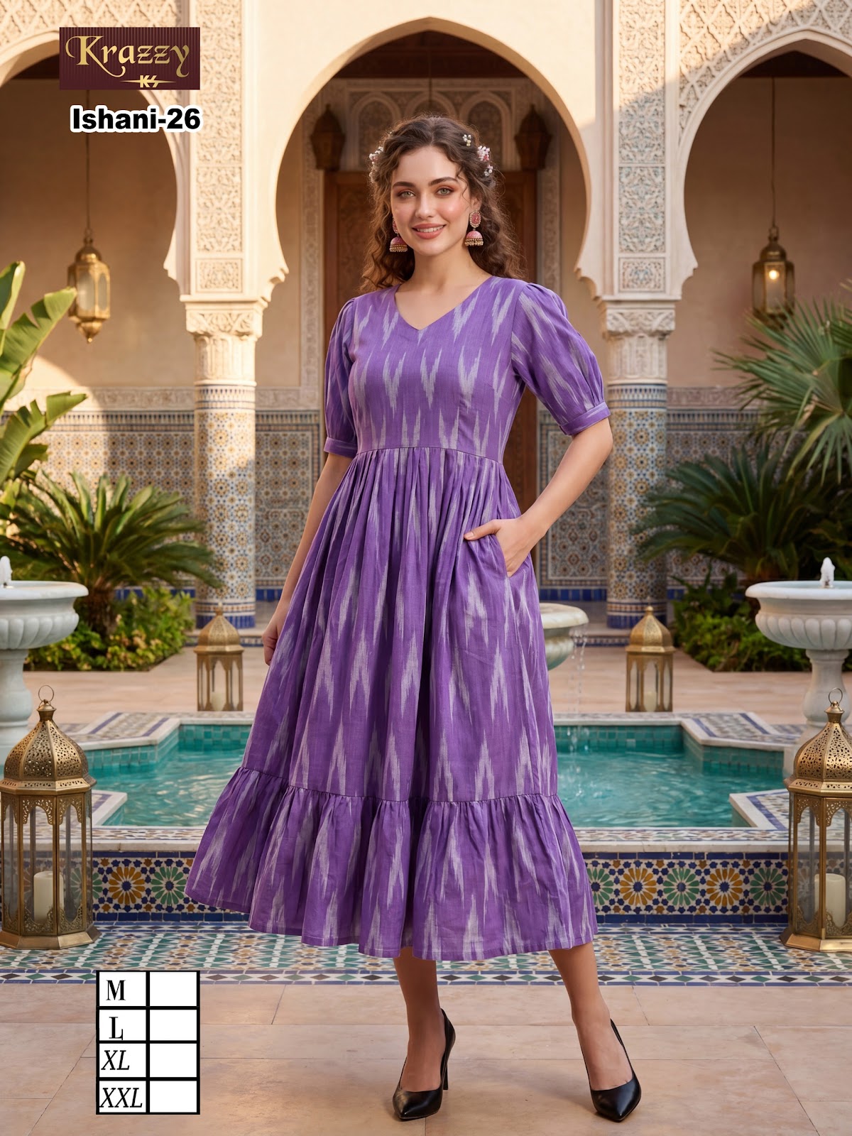 Ishani Krazzy Kanha Ikkat One Piece Wholesale