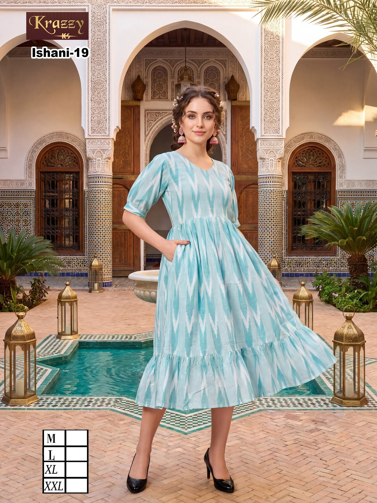 Ishani Krazzy Kanha Ikkat One Piece Wholesale