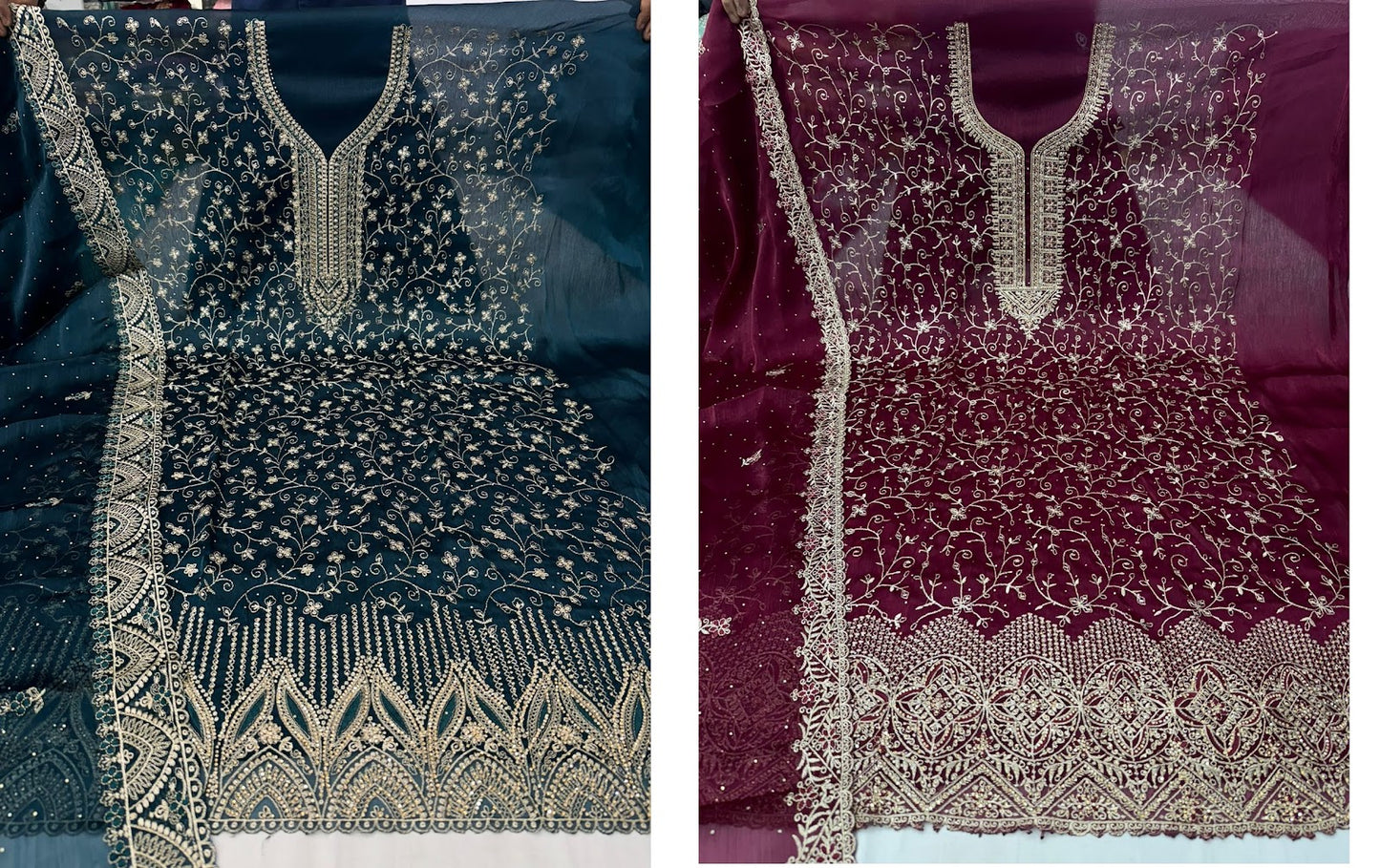 Ishani Nayandeep Burberry Salwar Suits Supplier India