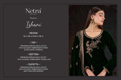 Ishani Netra Premium Silk Velvet Suits Wholesaler Gujarat