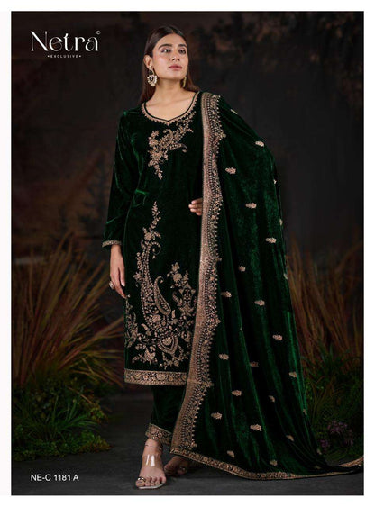 Ishani Netra Premium Silk Velvet Suits Wholesaler Gujarat