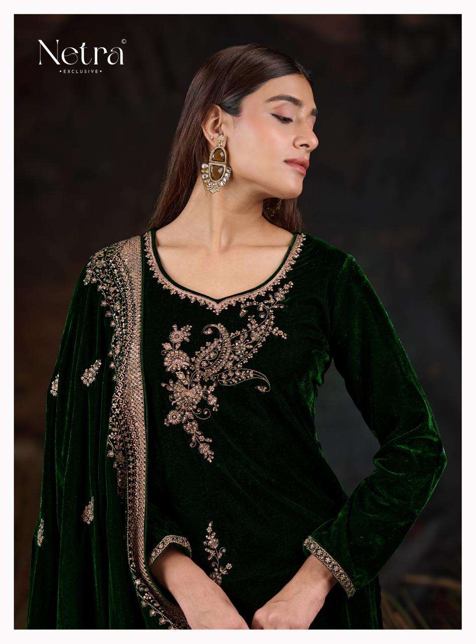 Ishani Netra Premium Silk Velvet Suits Wholesaler Gujarat