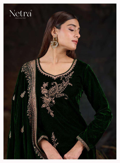 Ishani Netra Premium Silk Velvet Suits Wholesaler Gujarat