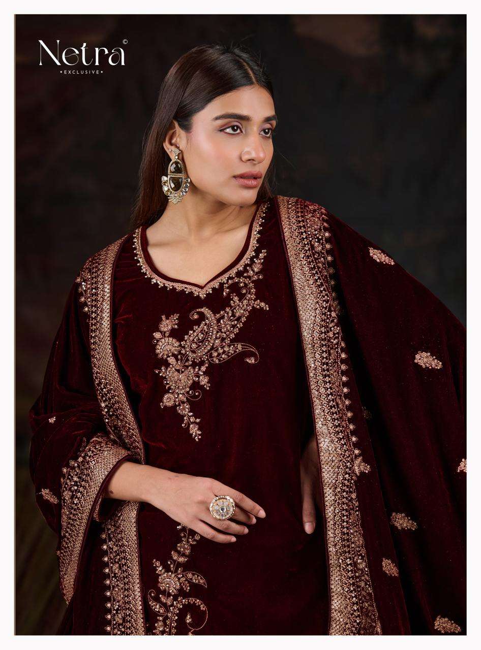 Ishani Netra Premium Silk Velvet Suits Wholesaler Gujarat