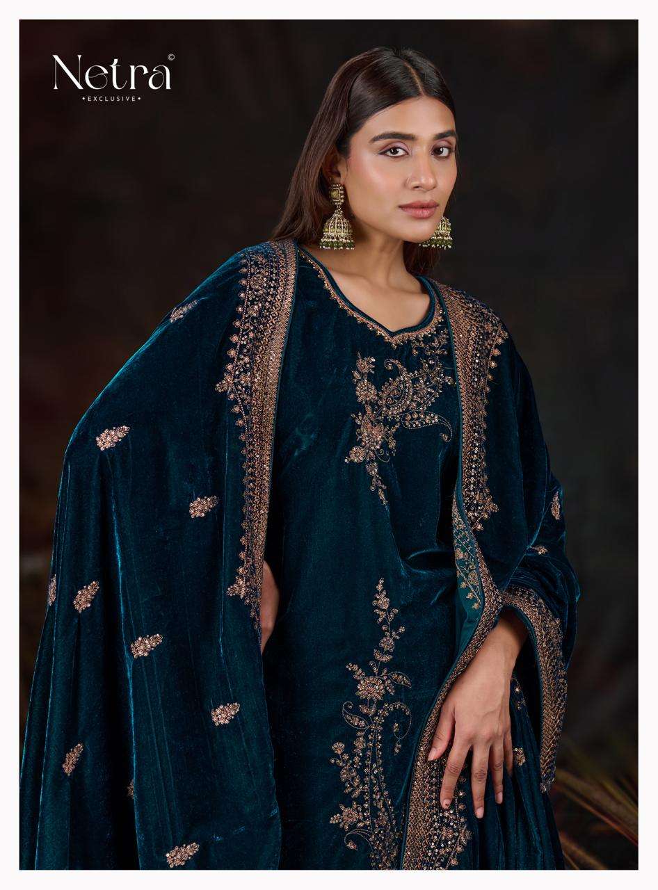 Ishani Netra Premium Silk Velvet Suits Wholesaler Gujarat