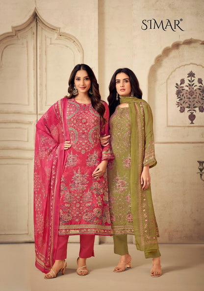 Ishani Simar Pure Viscose Pant Style Suits Exporter Gujarat