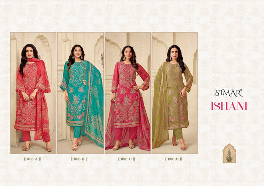 Ishani Simar Pure Viscose Pant Style Suits Exporter Gujarat