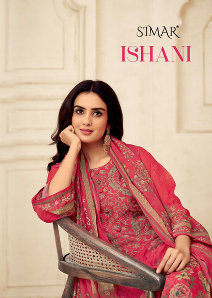 Ishani Simar Pure Viscose Pant Style Suits Exporter Gujarat