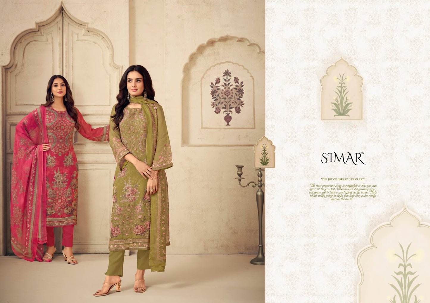 Ishani Simar Pure Viscose Pant Style Suits Exporter Gujarat