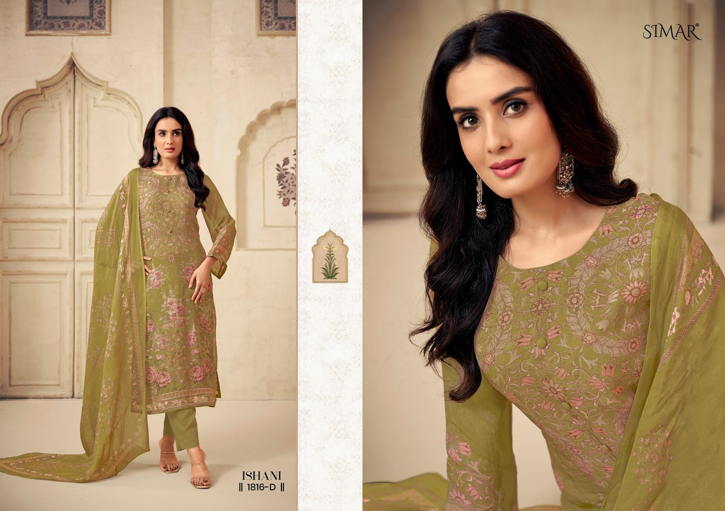 Ishani Simar Pure Viscose Pant Style Suits Exporter Gujarat