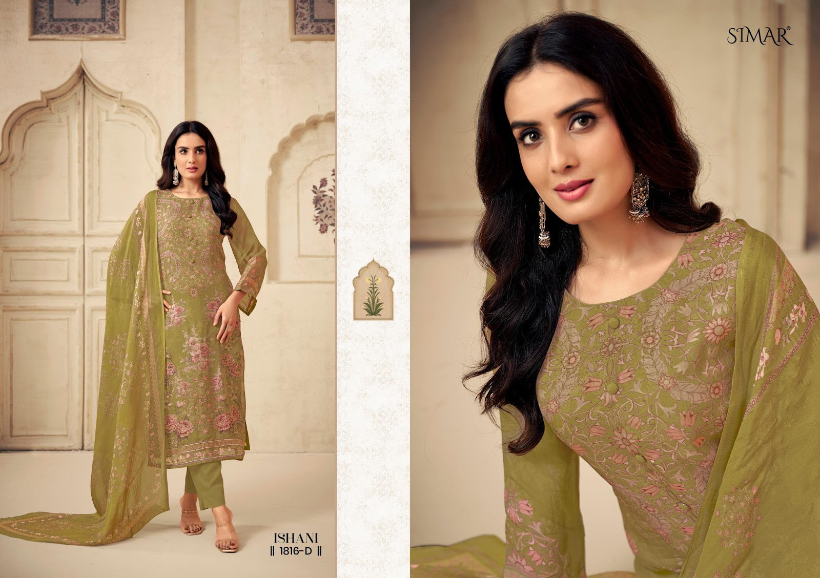 Ishani Simar Pure Viscose Pant Style Suits Exporter Gujarat