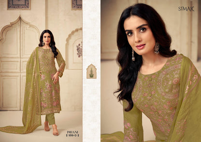 Ishani Simar Pure Viscose Pant Style Suits Exporter Gujarat