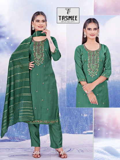 Ishani Vol 1 Tasmee Vertical Readymade Pant Style Suits Manufacturer Gujarat