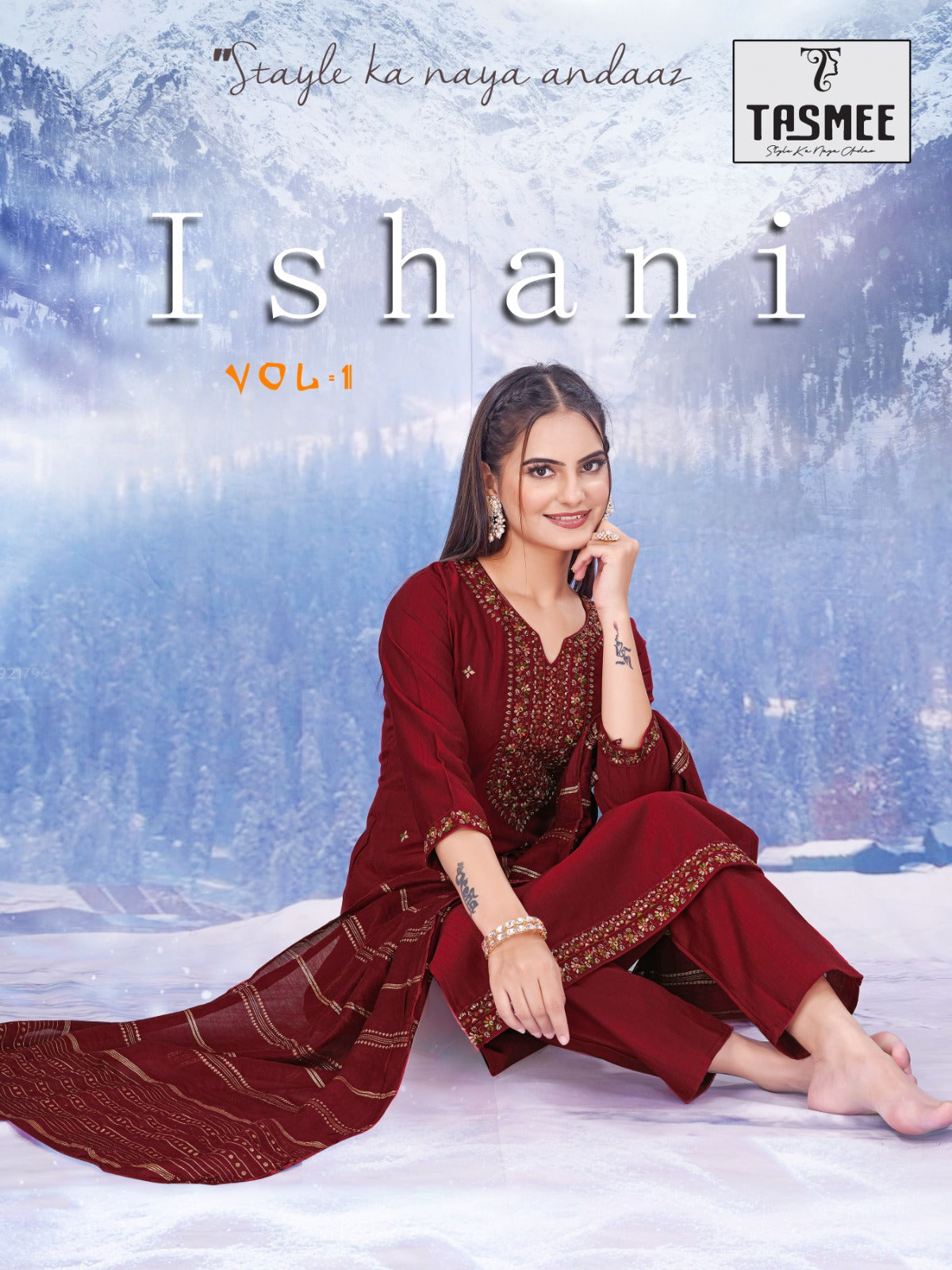 Ishani Vol 1 Tasmee Vertical Readymade Pant Style Suits Manufacturer Gujarat