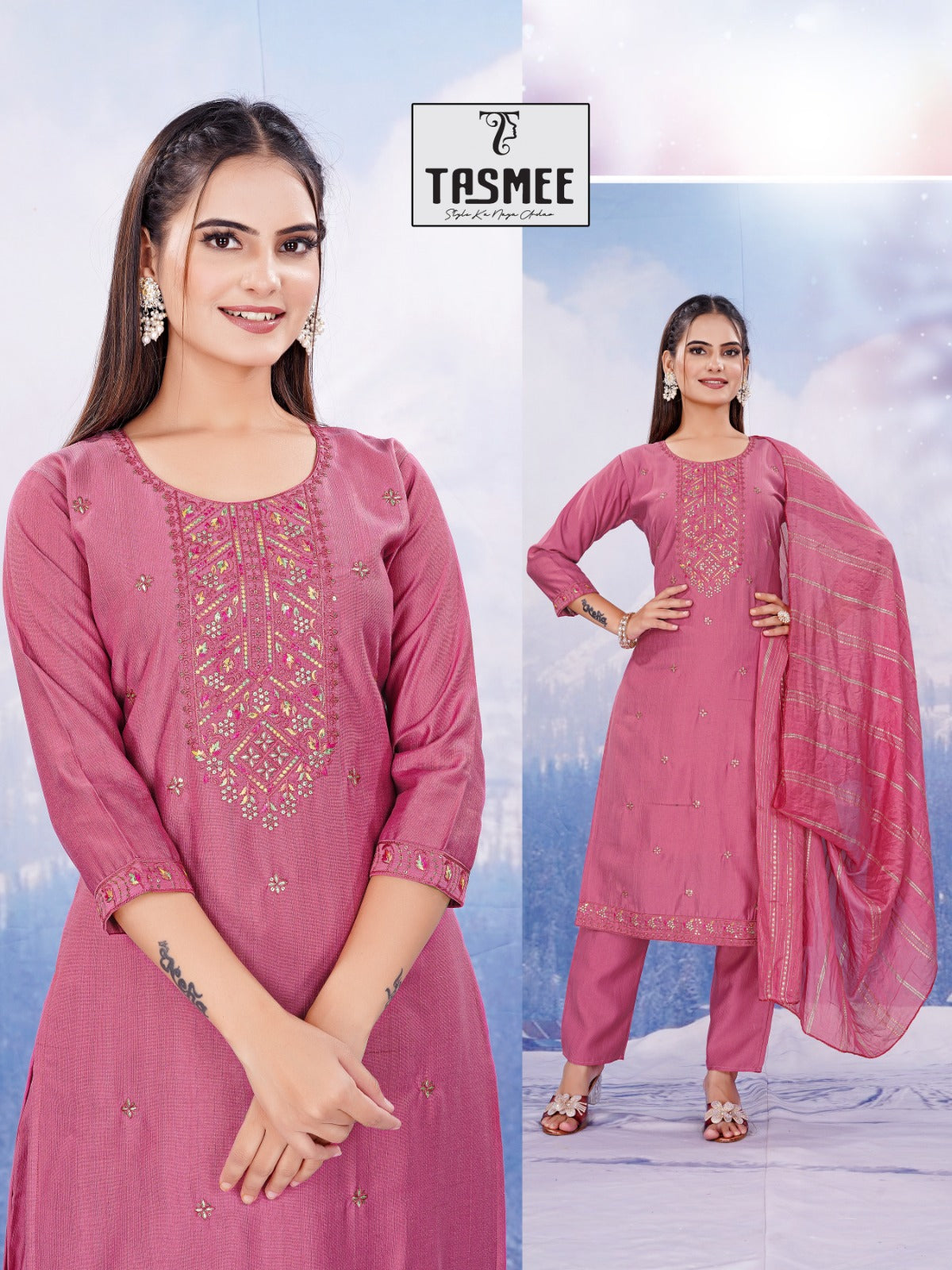 Ishani Vol 1 Tasmee Vertical Readymade Pant Style Suits Manufacturer Gujarat