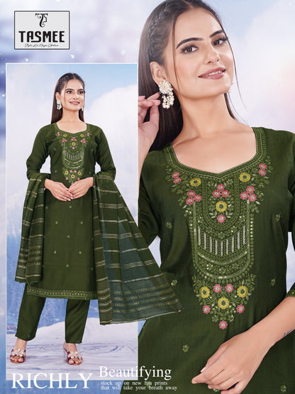 Ishani Vol 1 Tasmee Vertical Readymade Pant Style Suits Manufacturer Gujarat