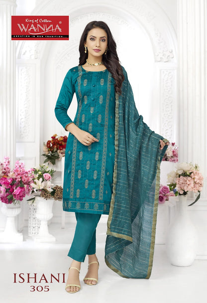 Ishani Wanna Jam Satin Pant Style Suits Wholesaler Gujarat