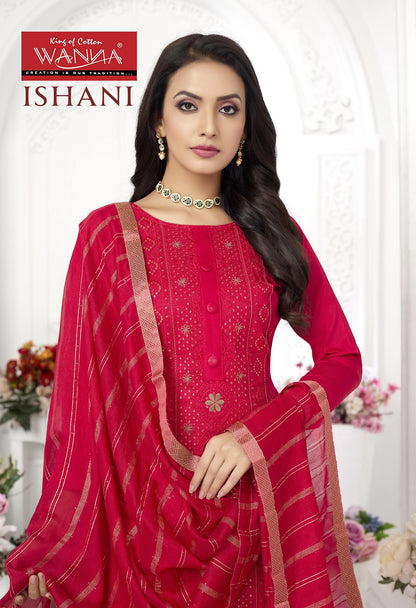 Ishani Wanna Jam Satin Pant Style Suits Wholesaler Gujarat