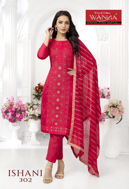 Ishani Wanna Jam Satin Pant Style Suits Wholesaler Gujarat