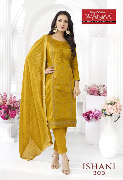 Ishani Wanna Jam Satin Pant Style Suits Wholesaler Gujarat