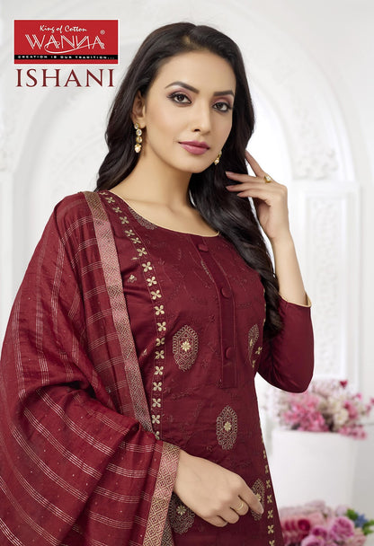 Ishani Wanna Jam Satin Pant Style Suits Wholesaler Gujarat