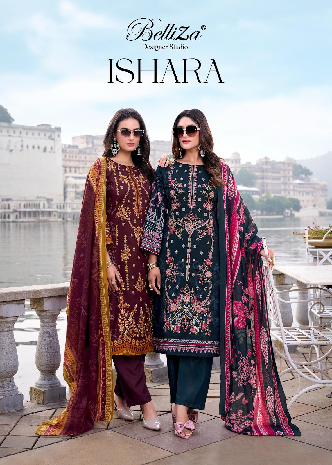 Ishara Belliza Designer Studio Pure Cotton Karachi Salwar Suits Manufacturer