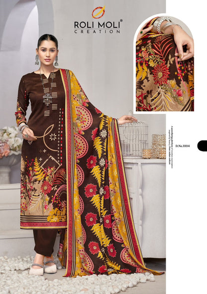 Ishara Roli Moli Karachi Pashmina Salwar Suits Wholesaler India