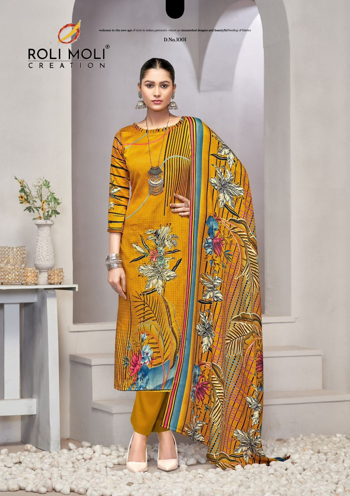 Ishara Roli Moli Karachi Pashmina Salwar Suits Wholesaler India