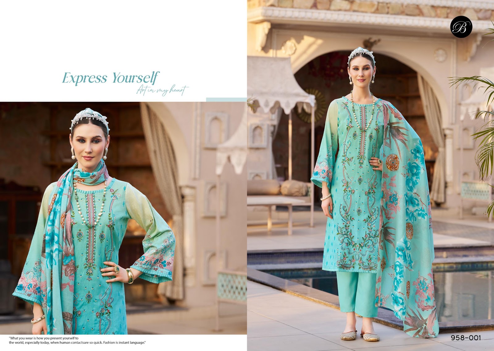 Ishara Vol 2 Belliza Designer Studio Pure Cotton Karachi Salwar Suits Exporter India