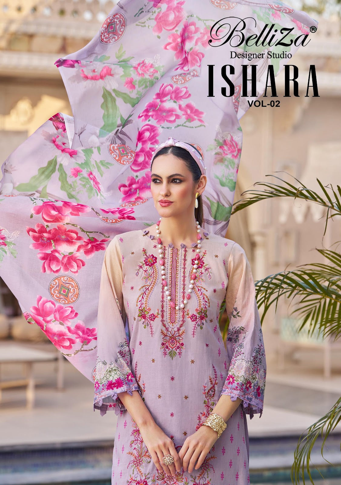 Ishara Vol 2 Belliza Designer Studio Pure Cotton Karachi Salwar Suits Exporter India