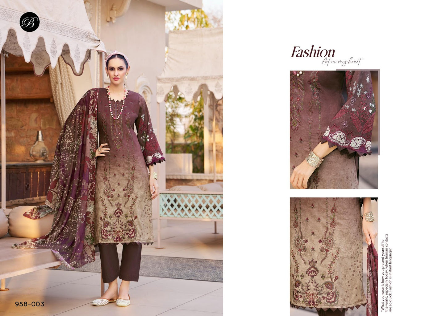 Ishara Vol 2 Belliza Designer Studio Pure Cotton Karachi Salwar Suits Exporter India