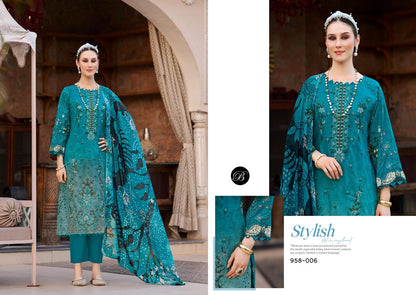 Ishara Vol 2 Belliza Designer Studio Pure Cotton Karachi Salwar Suits Exporter India