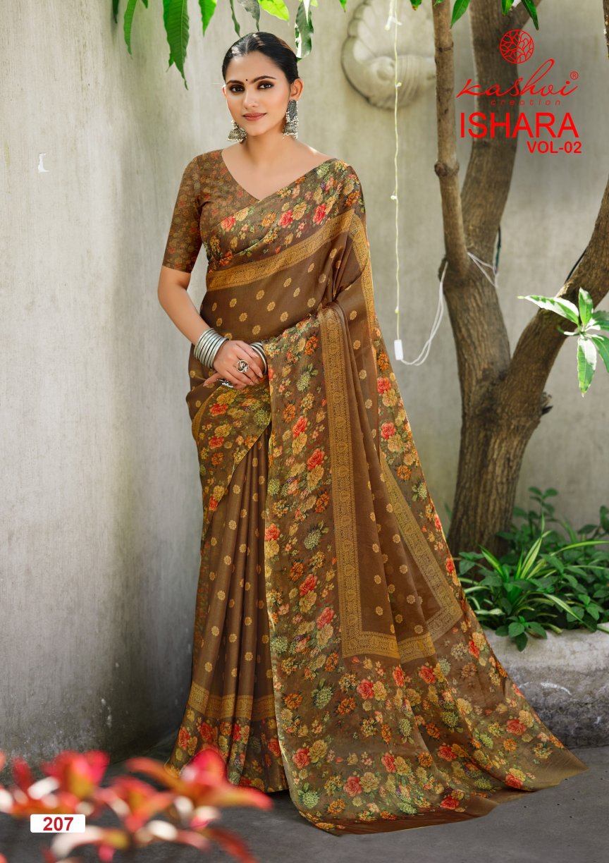Ishara Vol 2 Kashvi Creation Moss Sarees Wholesaler