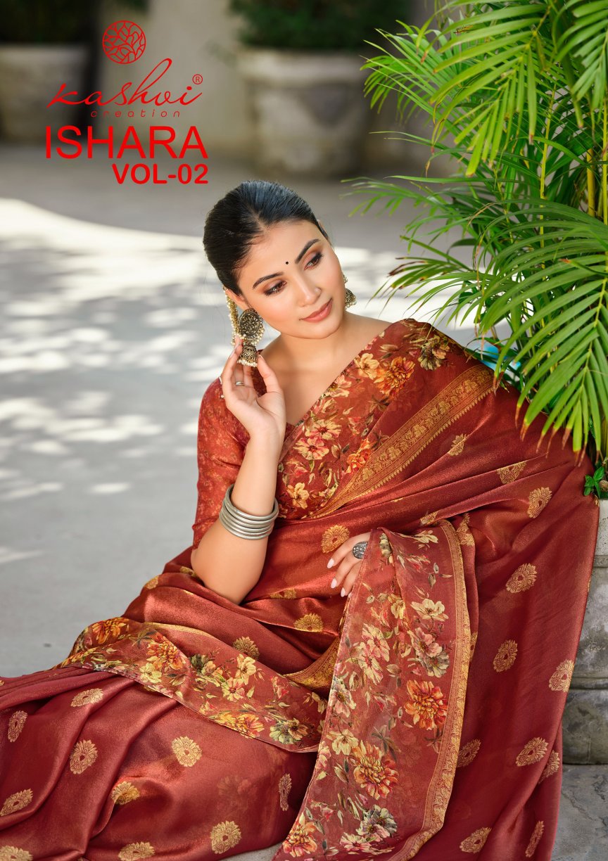 Ishara Vol 2 Kashvi Creation Moss Sarees Wholesaler