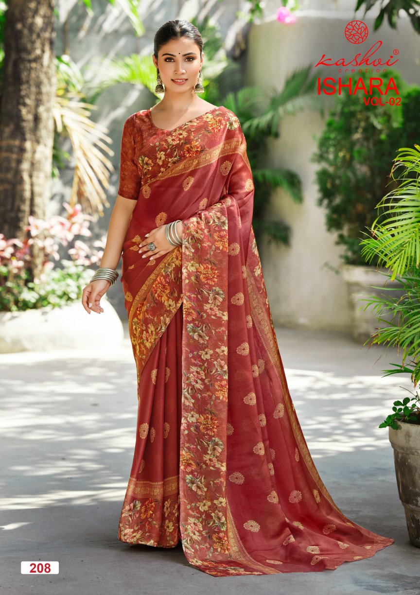 Ishara Vol 2 Kashvi Creation Moss Sarees Wholesaler