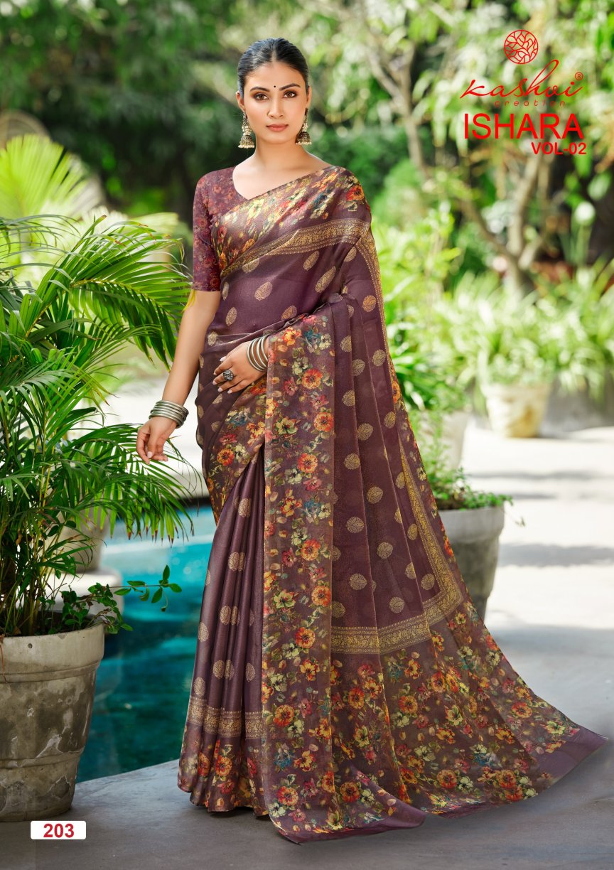 Ishara Vol 2 Kashvi Creation Moss Sarees Wholesaler