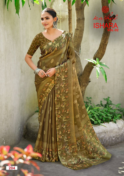 Ishara Vol 2 Kashvi Creation Moss Sarees Wholesaler