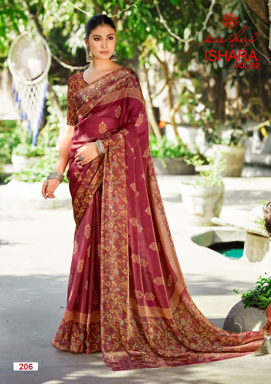 Ishara Vol 2 Kashvi Creation Moss Sarees Wholesaler