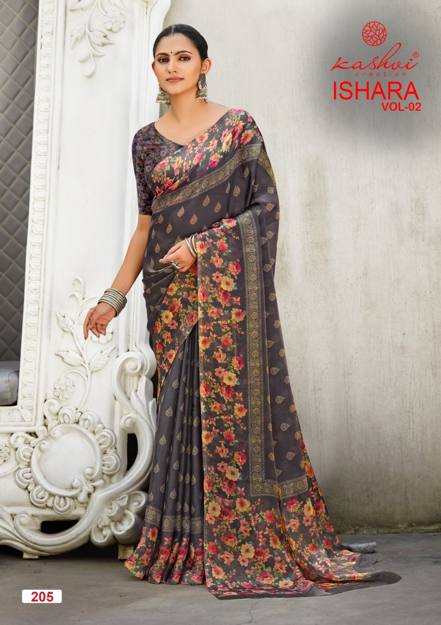 Ishara Vol 2 Kashvi Creation Moss Sarees Wholesaler