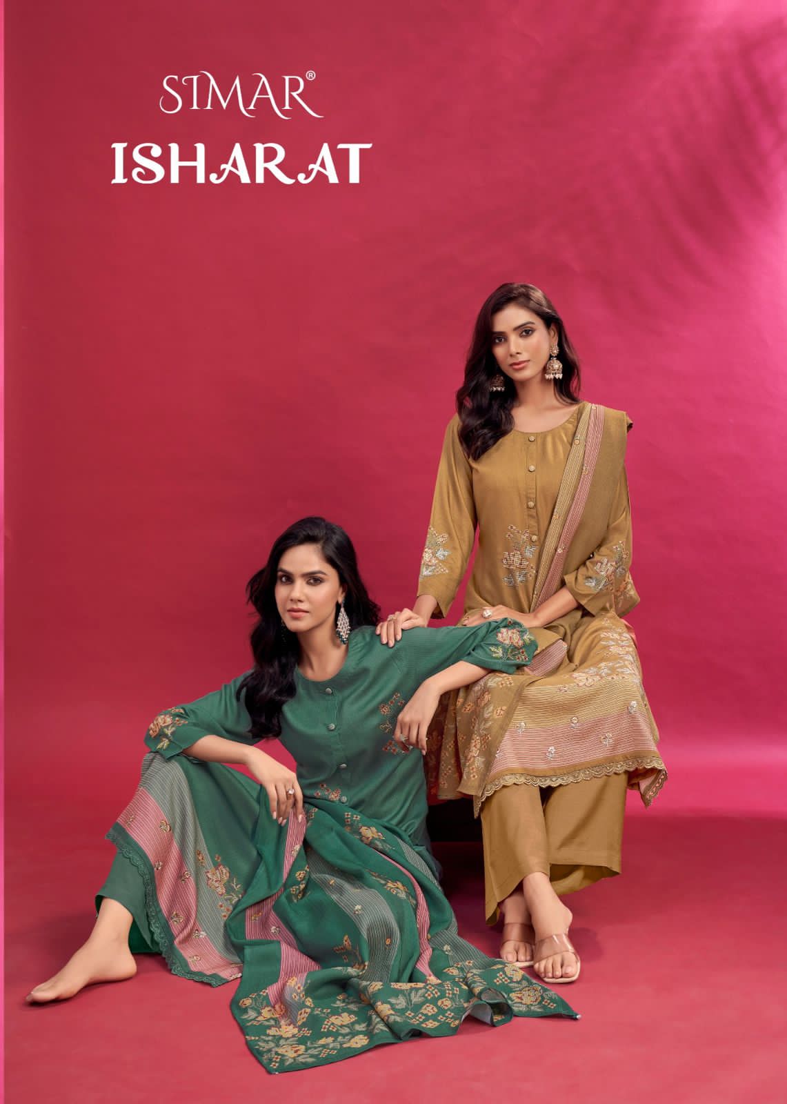 Isharat 5411 Simar Glossy Lawn Cotton Pant Style Suits Wholesale Rate
