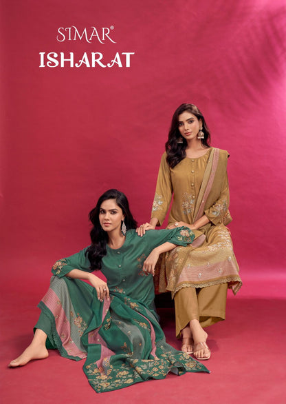 Isharat Simar Pashmina Suits Wholesale Price